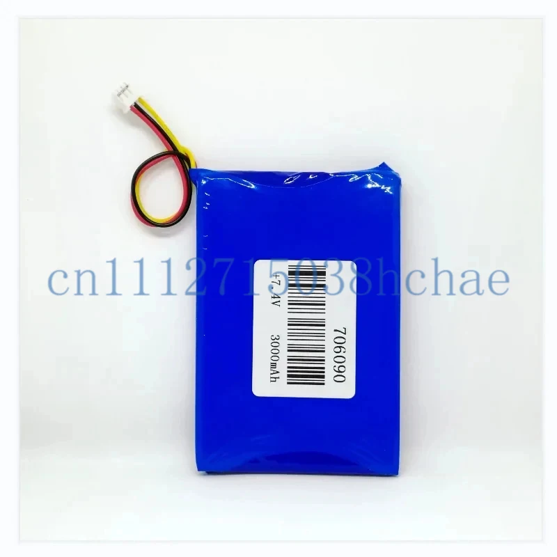 706090 406090 7.4V battery 3000mAH player video mobile  polymer lithium battery