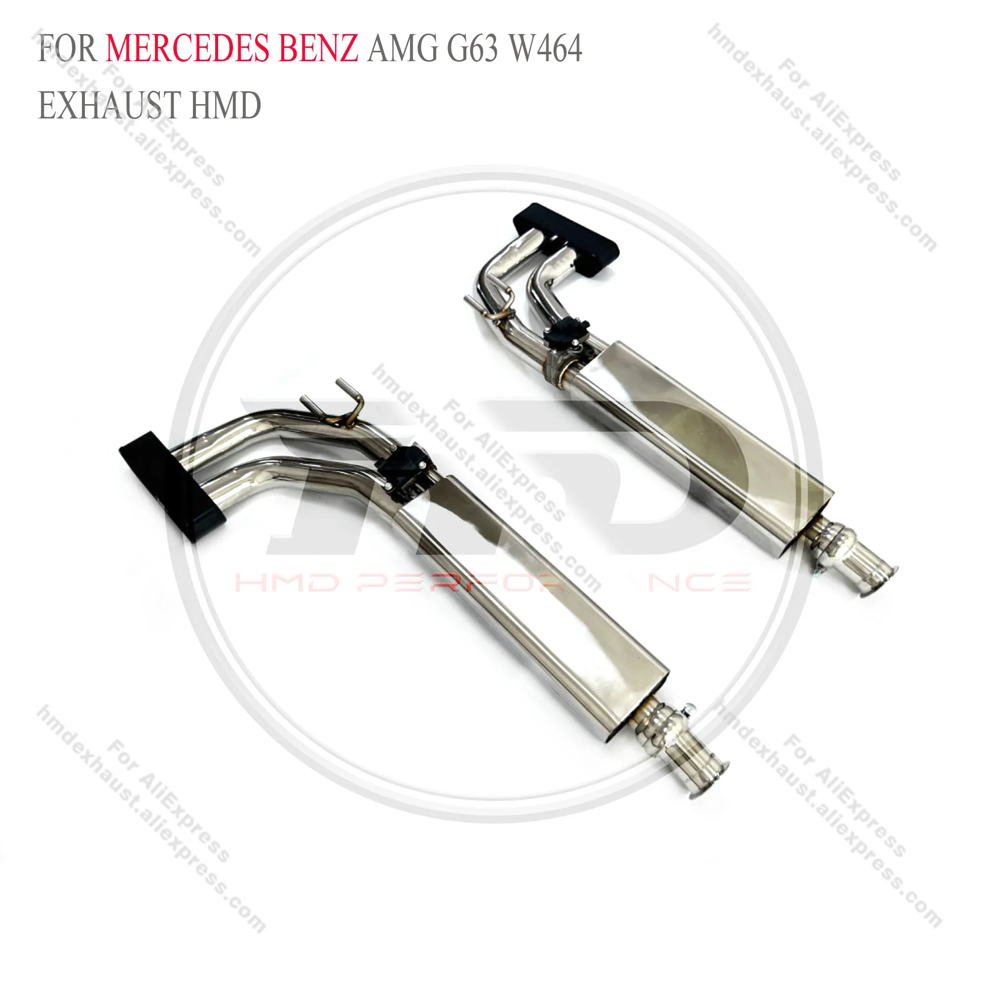 HMD Stainless Steel Exhaust System Four Or Six Out Catback Is Suitable For Benz G500 G63 G65 Modification Electronic Valve