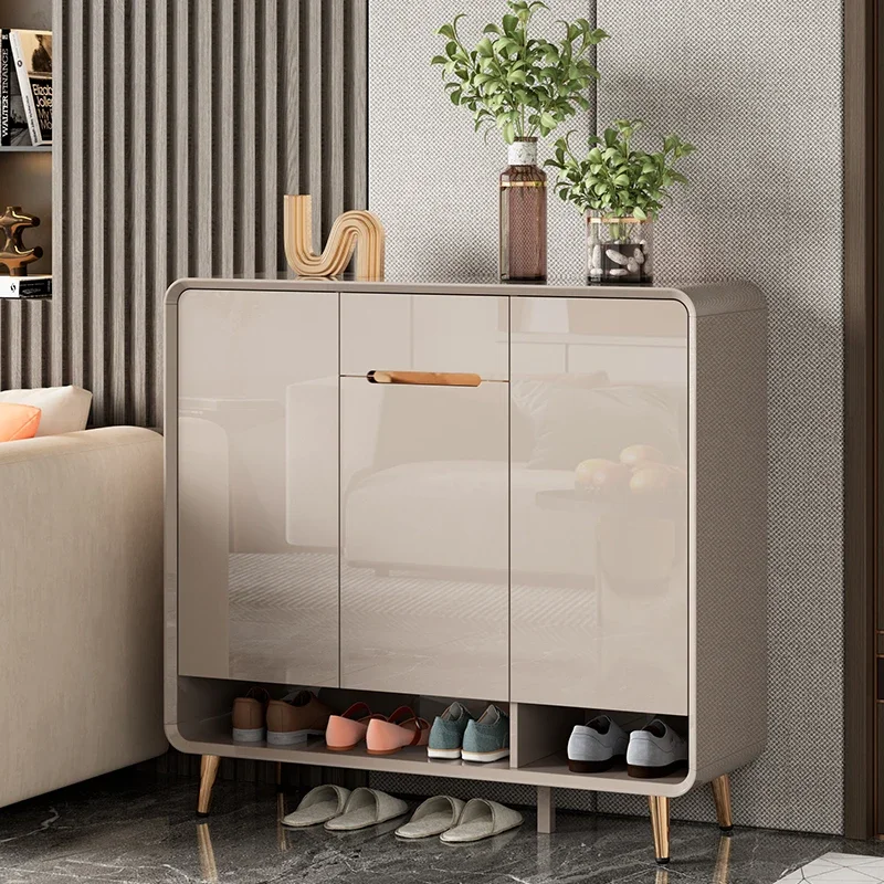 Luxury Shoe Cabinet Modern Home Entrance Shoes Storage Organizers Cabinet Bench Meuble De Rangement Entrance Hall Furniture