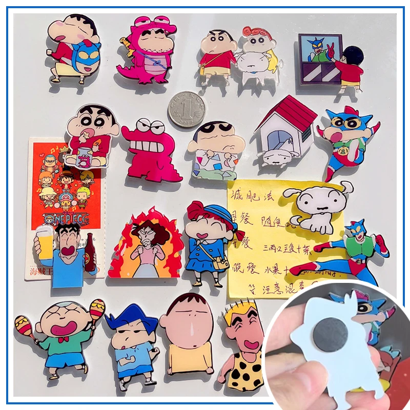

Crayon Shin-chan Refrigerator Magnet Cartoon Fridge Magnets Blackboard Photo Wall Message Magnetic Sticker Household Door Decor