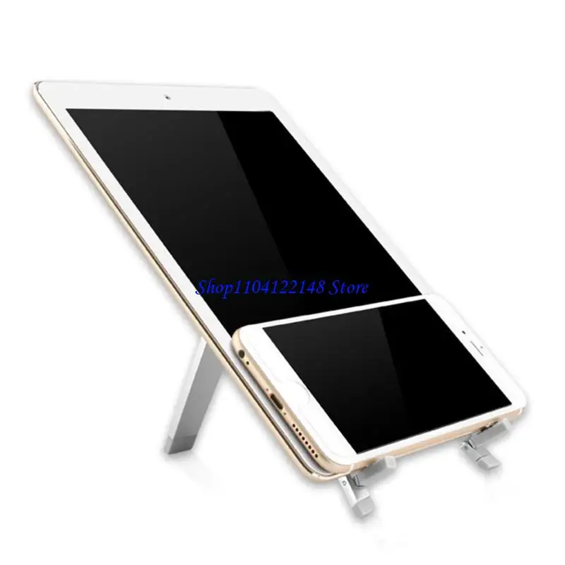

P9FA Aluminum Tablet Stand for Desk Ergonomic Foldable Tripod Stand Height Adjustable for Collaborative Work Easy Storage