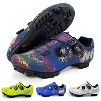 2025 zapatos deportivos de ciclismo Mtb y tacos zapatos deportivos de ciclismo de velocidad para hombres zapatos planos de ciclismo de carretera Spd de carreras de montaña para mujeres