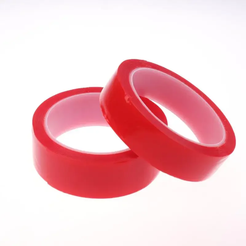 3Meter 10/20/30mm Width Transparent Tape Double Sided Tape Nano Tape Washable Adhesive Nano Traceless Sticker Glue Red