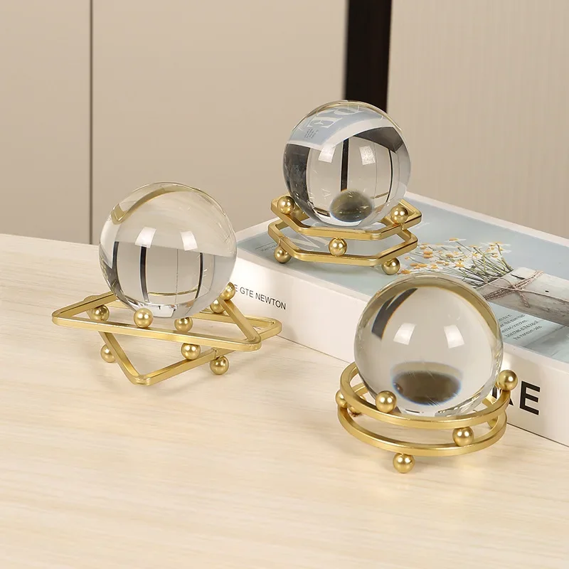 Modern Light Luxury, Time Comes in Motion, Crystal Ball Decoration, Home, Living Room, Wine Cabinet, Office Decoration