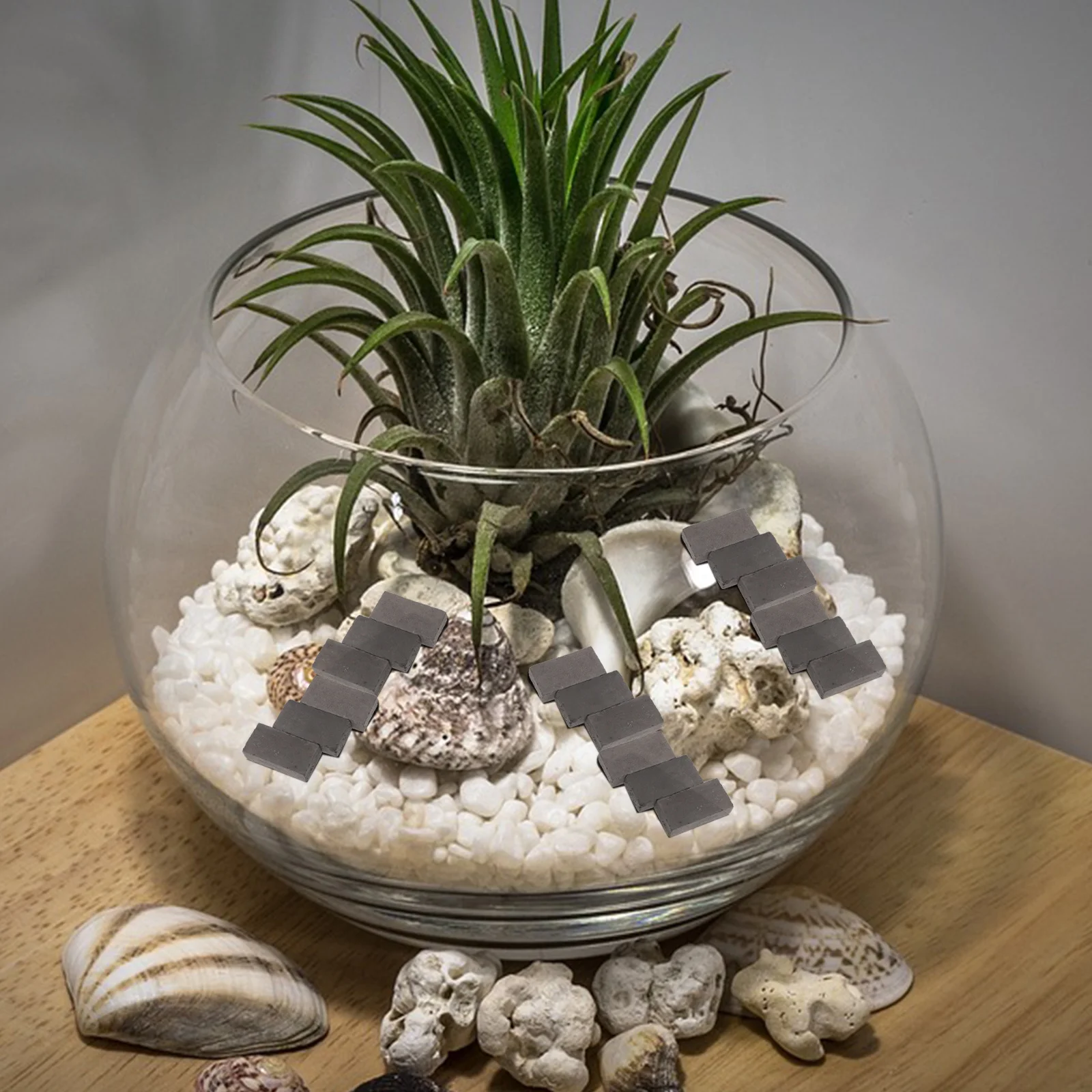 40pcs Miniature Bricks Rectangle Fake Wall Brick Models Diy Micro Landscaping Fish Tank Decor Sand Table Layout Building