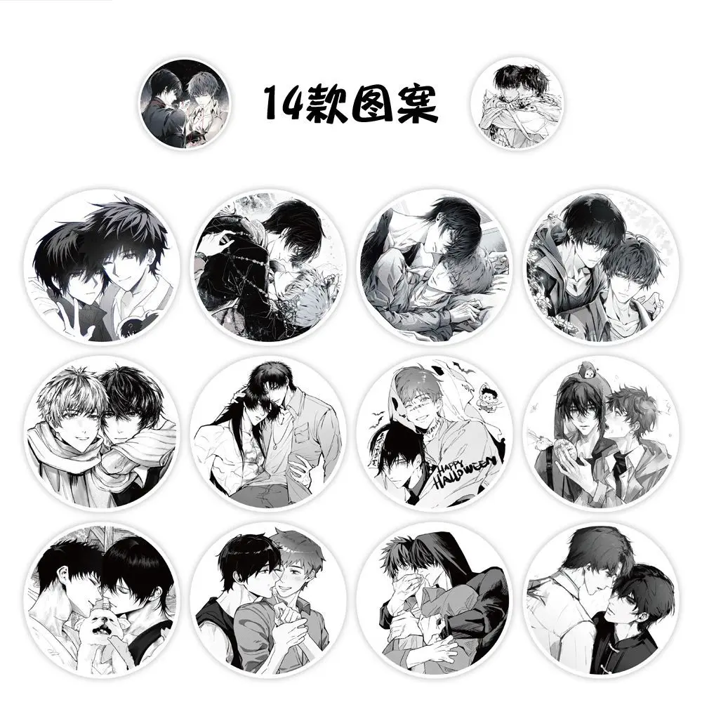 سجلات سجلات القبر ‌   وو شي كيلين تشانغ بطاقات مدارية الكرتون مجلة ديكور الشريط ملصق Kawaii ختم فتاة هدية