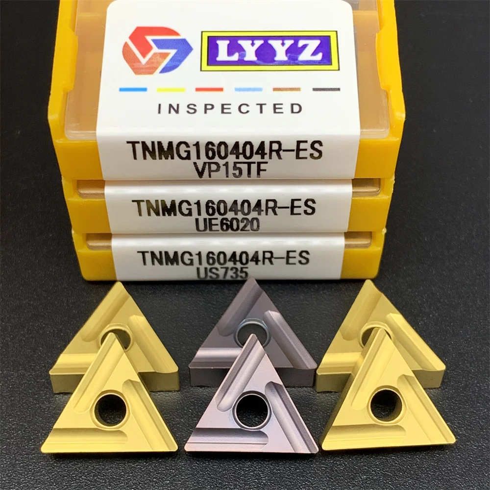 TNMG160404R-ES VP15TF US735 UE6020 карбидные прорезные внешние Токарные Вставки металлический токарный инструмент TNMG160404 R для нержавеющей стали