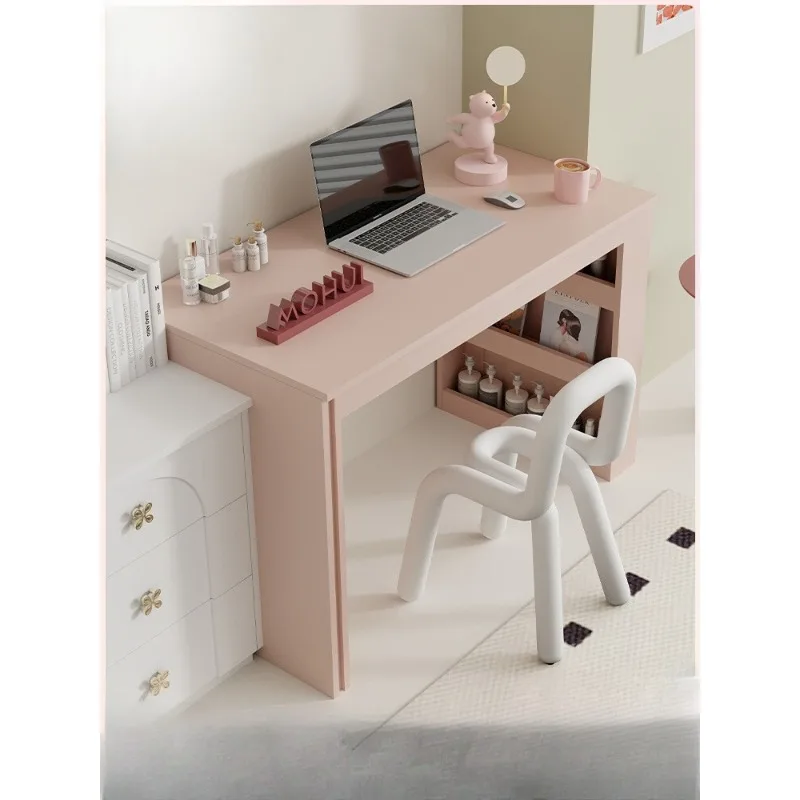 

Magic painting original Memphis pink dopamine desk integrated makeup table retro computer desk study desk