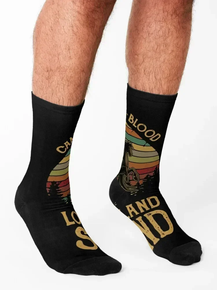 Vintage Percy Jackson Camp Half Blood Long Island Sound Sunset Socks Non-slip Thermal man winter anime Lots Girl'S Socks Men's