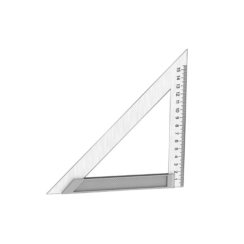 

652F 150mm/200mm/300mm Triangles Square Ruler Stainless Steel Right Angled Woodworking Tool Measurement for Engineers