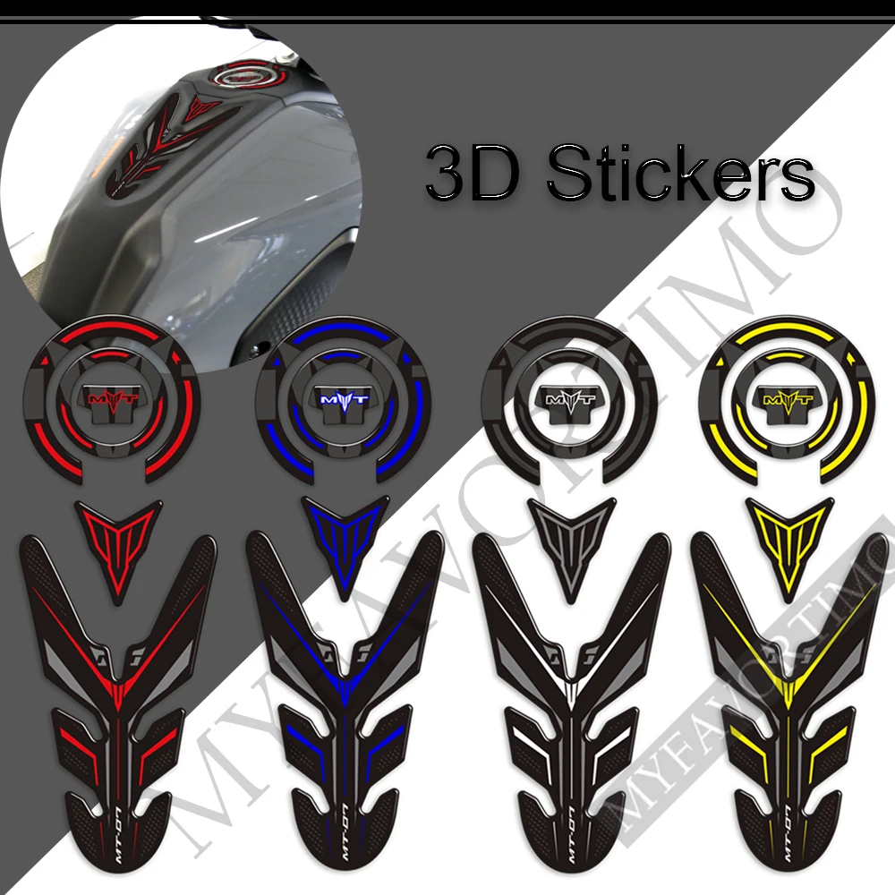 

For Yamaha MT07 MT 07 SP MT-07 2021 2022 Motorcycle Stickers Oil Fule Tank Pad Knee Protector Wind Deflector Decals Set