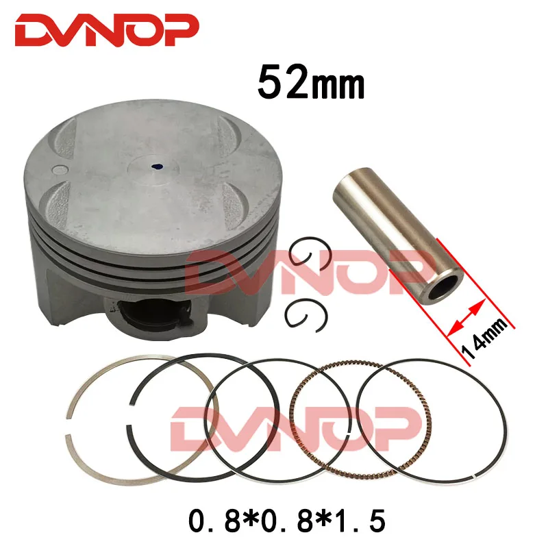 Skuter 52mm pierścień tłokowy zestaw do Yamaha YZF R125 MT125 WR125R WR125X 1B9-E1311-00 22B-E1311-10 100081120 4-skok
