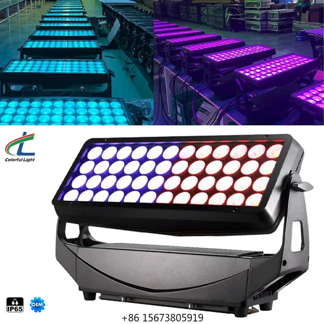 

Outdoor 8-Section 48x20W 4-in-1 RGBW LED Wash Lights IP65 Theme Park & Event Lighting DMX512 High CRI 95