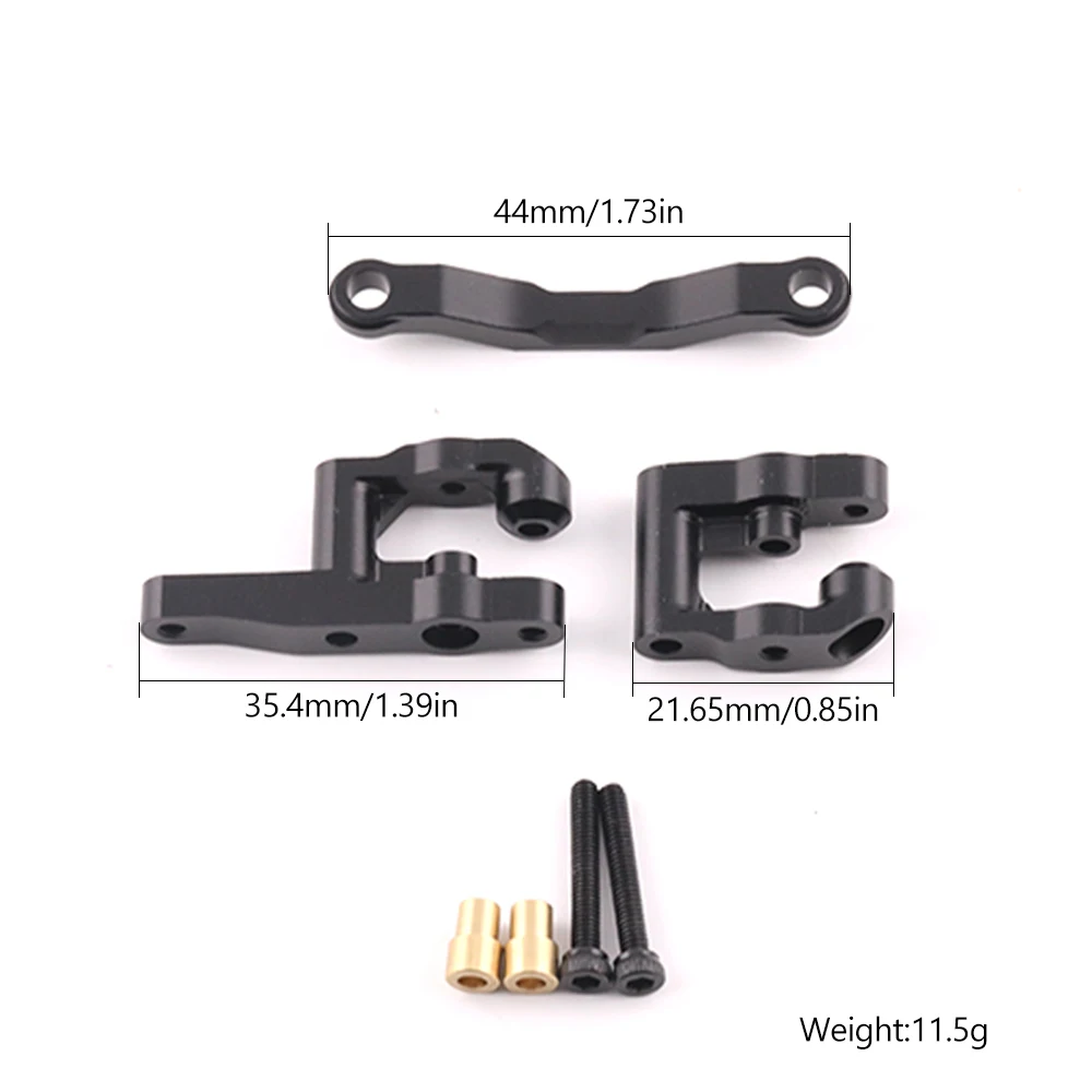 Engrenagem de direção dianteira e traseira de alumínio para 1/18 2S ARRMA Granite Grom TYPHON GROM Monster Truck Peças de atualização