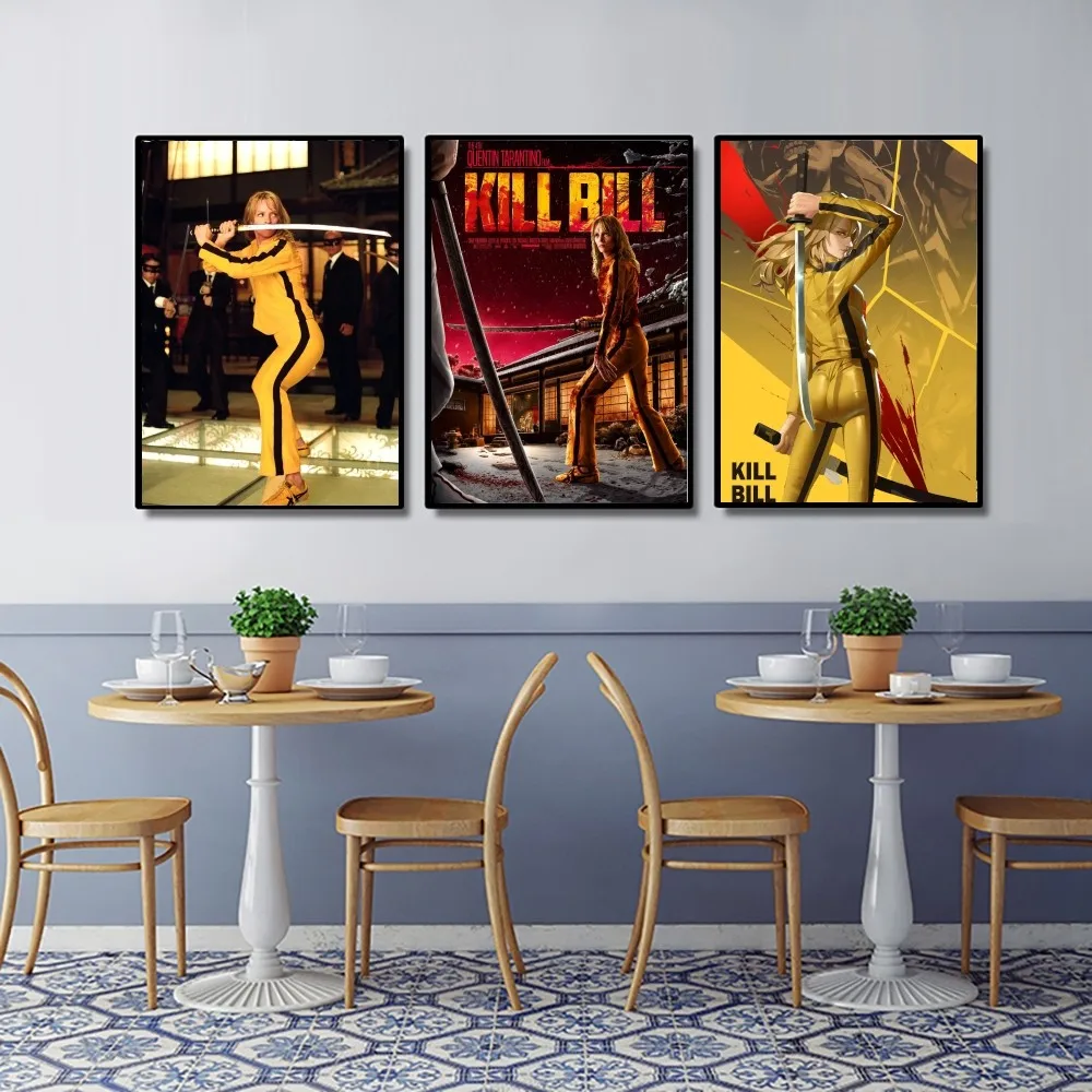 Vintage Minimalist Movie Kill Bill Art Canvas Poster Kraft Club Bar Paper Vintage Poster Wall Painting Bedroom Study Stickers