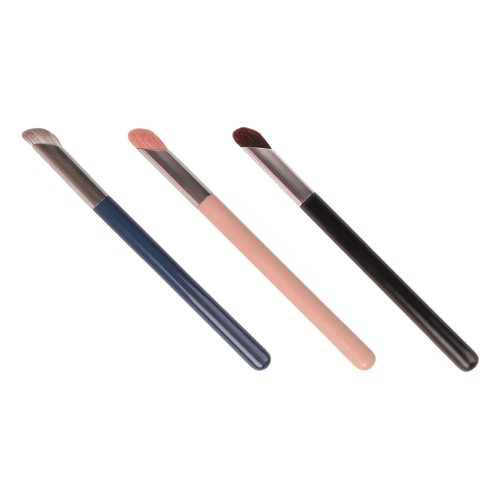 Pinceaux de maquillage anti-cernes en forme de pâte de doigt, pour une Application uniforme, accessoire de maquillage pour les yeux, brosse d'ombre de nez de couleur aléatoire pour femmes, 3 pièces