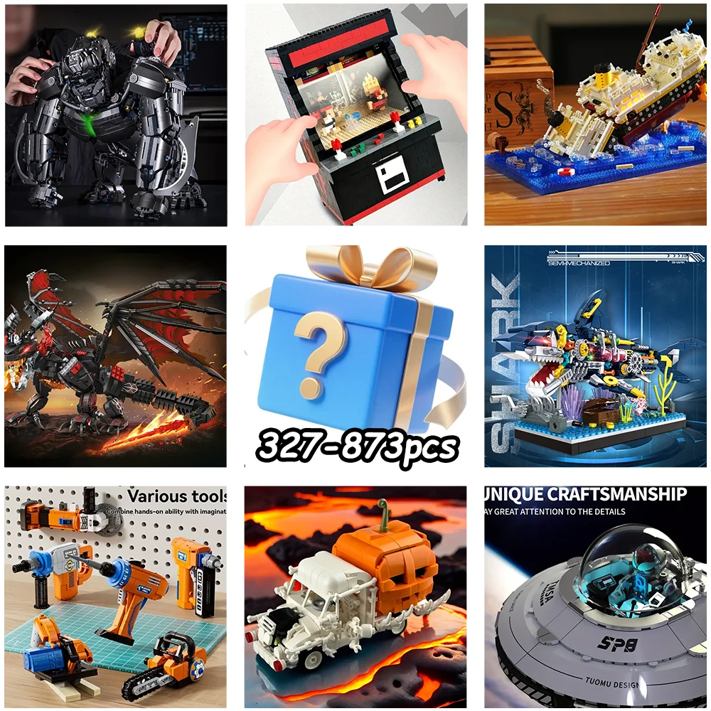 

Over 200 styles are randomly sent out. The building block blind box looks super nice as a decorative item after assembly