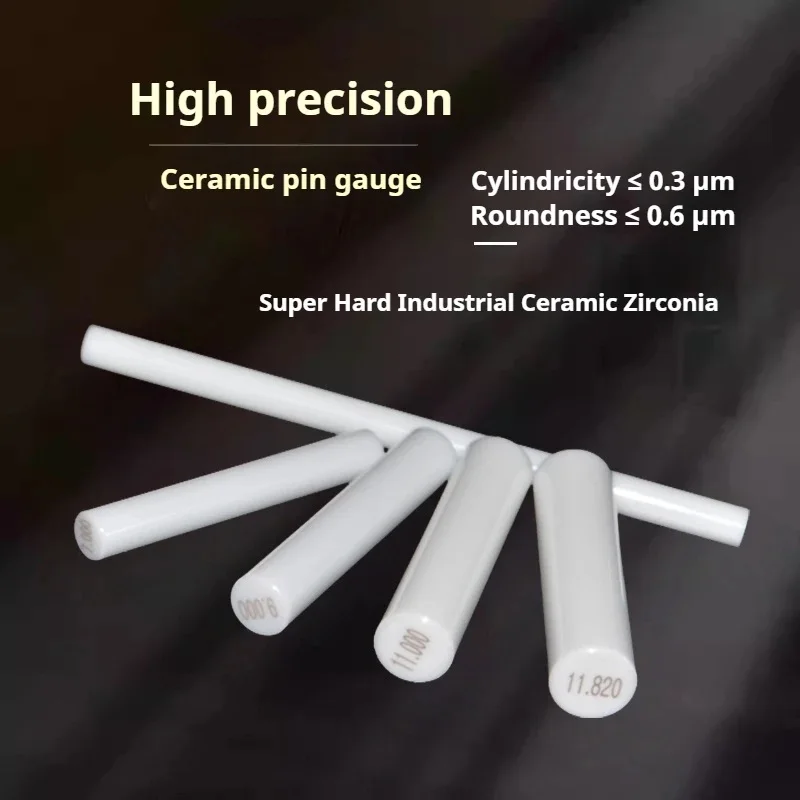 Range 0.30-10.00mm, Step 0.01/0.05/0.1mm, Ceramic Pin Gauge Set, Customized Gauge, Tools for Carpentry, Inspection and Mechanica