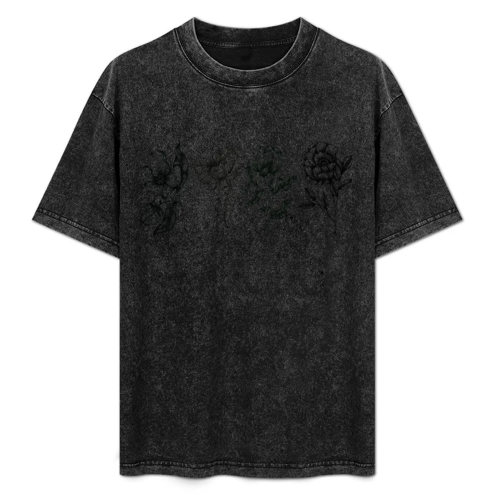 

Botanical Garden Wildflowers Plant Gift for Nature Lover T-Shirt Simple Casual Short Sleeve Cotton T-Shirt