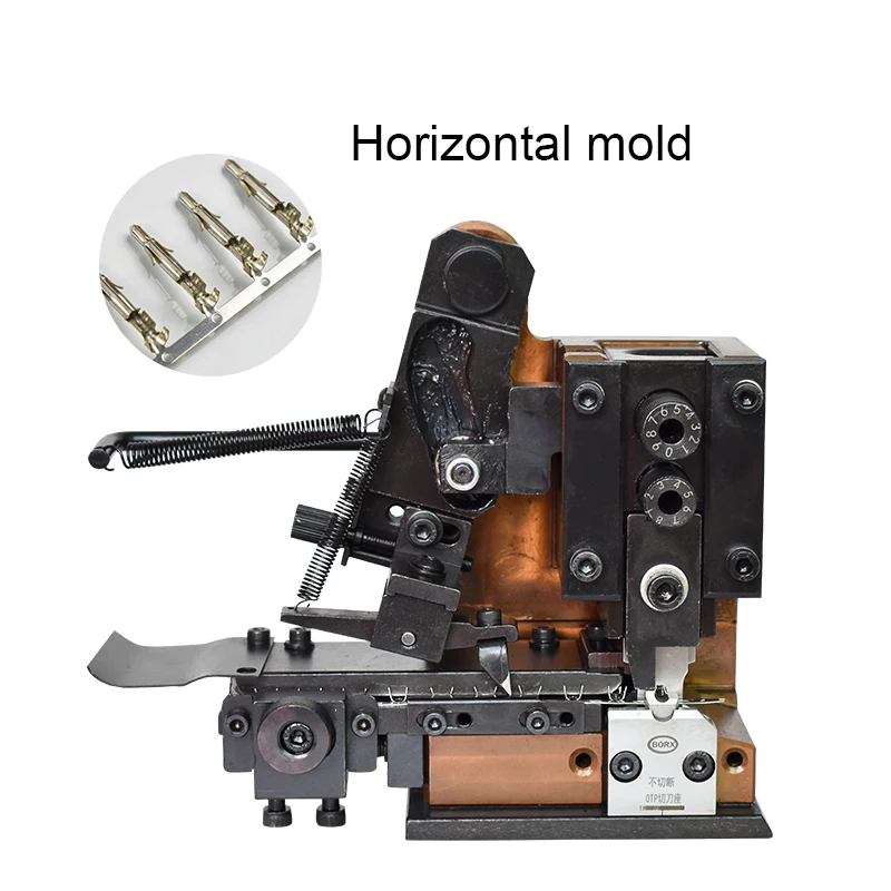 OTP Horizontal Terminal Mold Applicator of Normal Precision Mold with Vertical Feed Blade Crimping Cable Machine