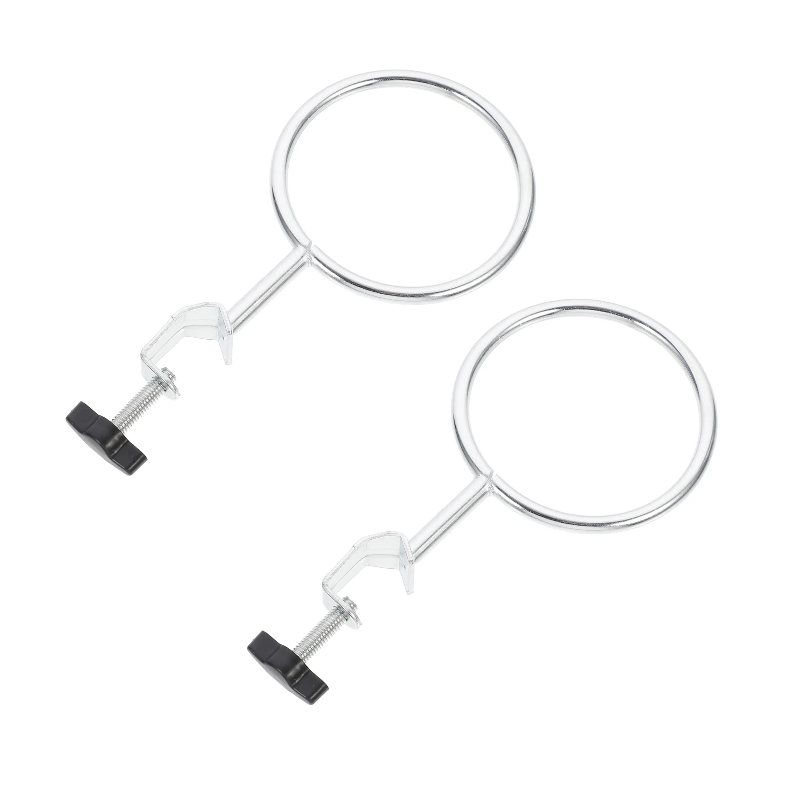 2 Pcs Hoop Stand Retort Support Laboratory Experiment Rings Labs Closed Equipment