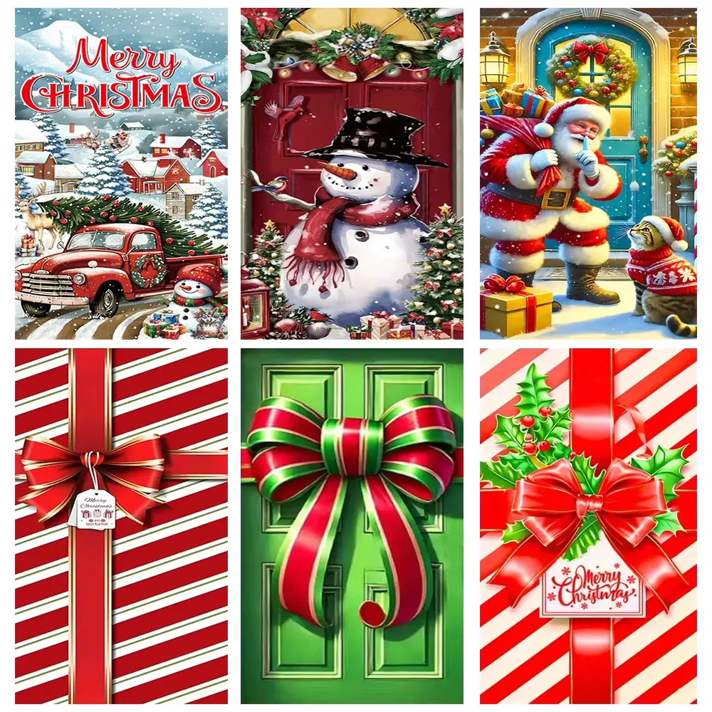 

Christmas Hanging Flag Banner Door Party Decor Christmas Decoration For Home Christmas Ornaments Navidad Noel Gift New Year 2025