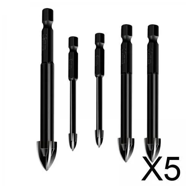 

5 универсальных сверл для различных материалов — трехугольный дизайн, 3/4/5/6/7 мм