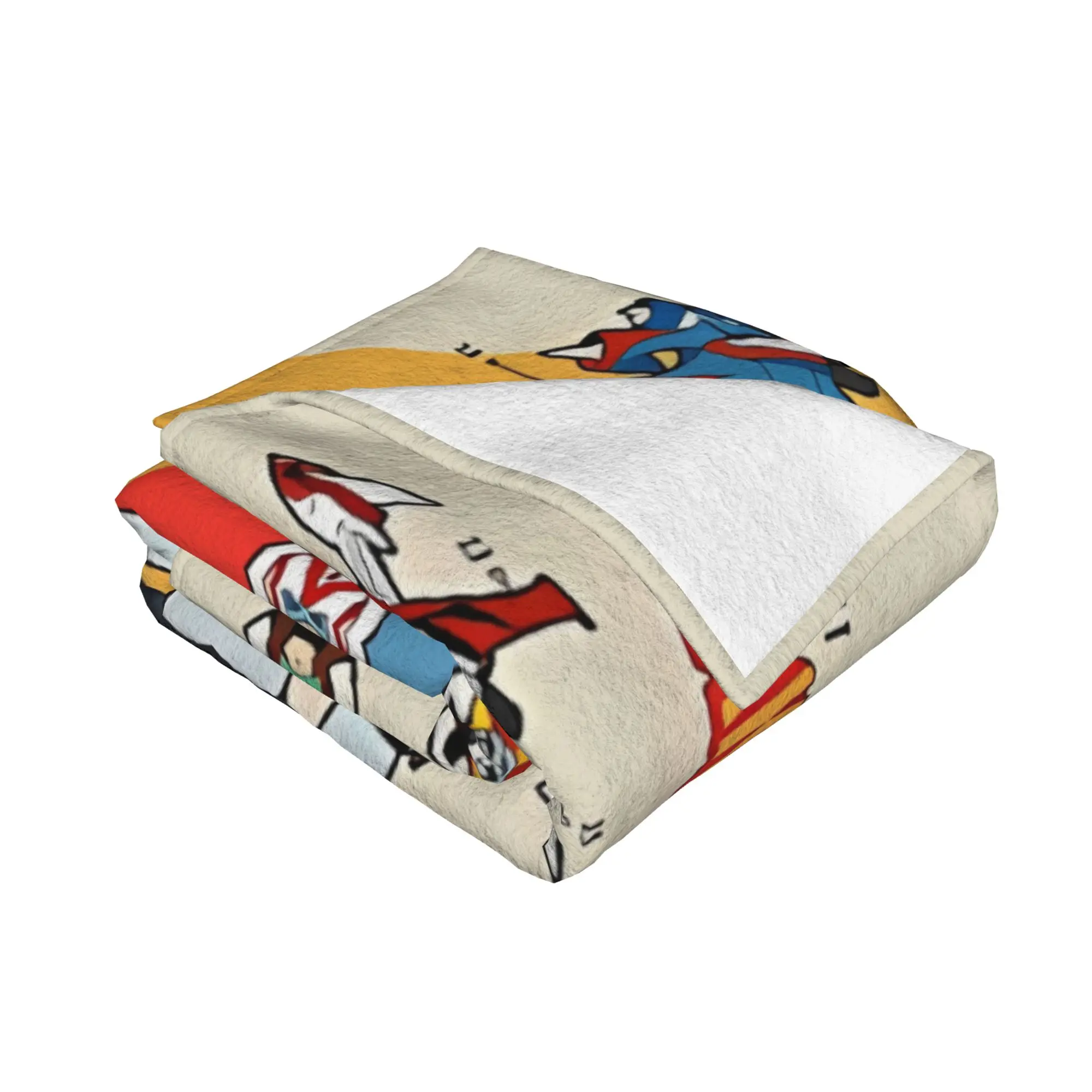 1PC home Cute Room Decor Ufo Robot VHS   ITA Blanket Throw Blanket Goldorak Novelty Warm Blanket All Season