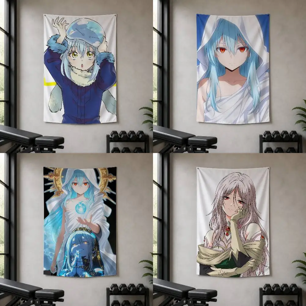 T-That Time I Got Reincarnated as a Slime  Decorative Hanging Flag with Grommets for Garage Bedroom Dorm Wall Decor