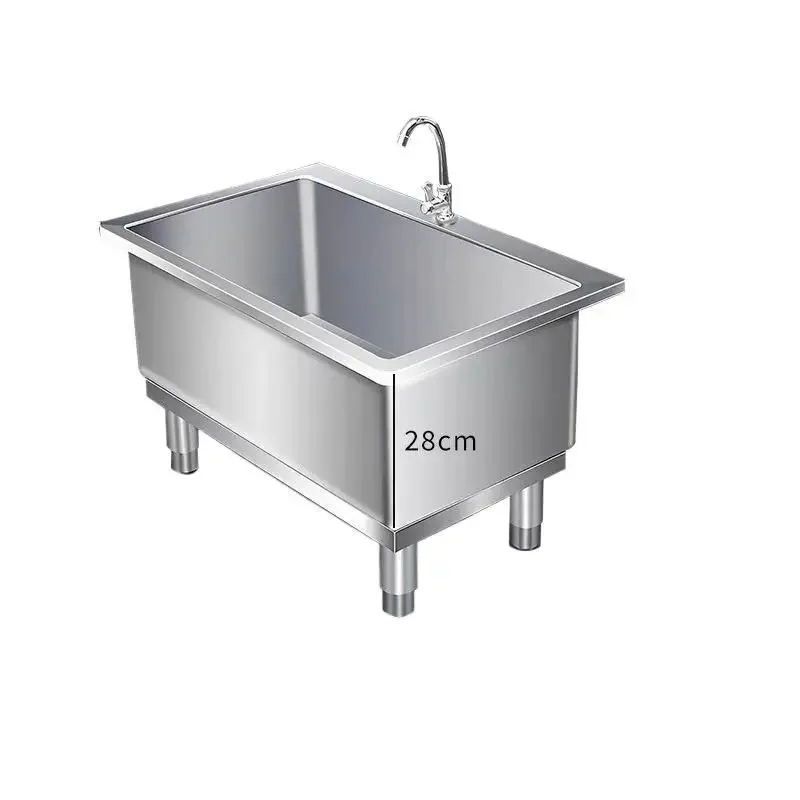 Stainless Steel Mop Pool Commercial Kitchen Commercial Sink Height Integrated Washing Pool Mop Pool