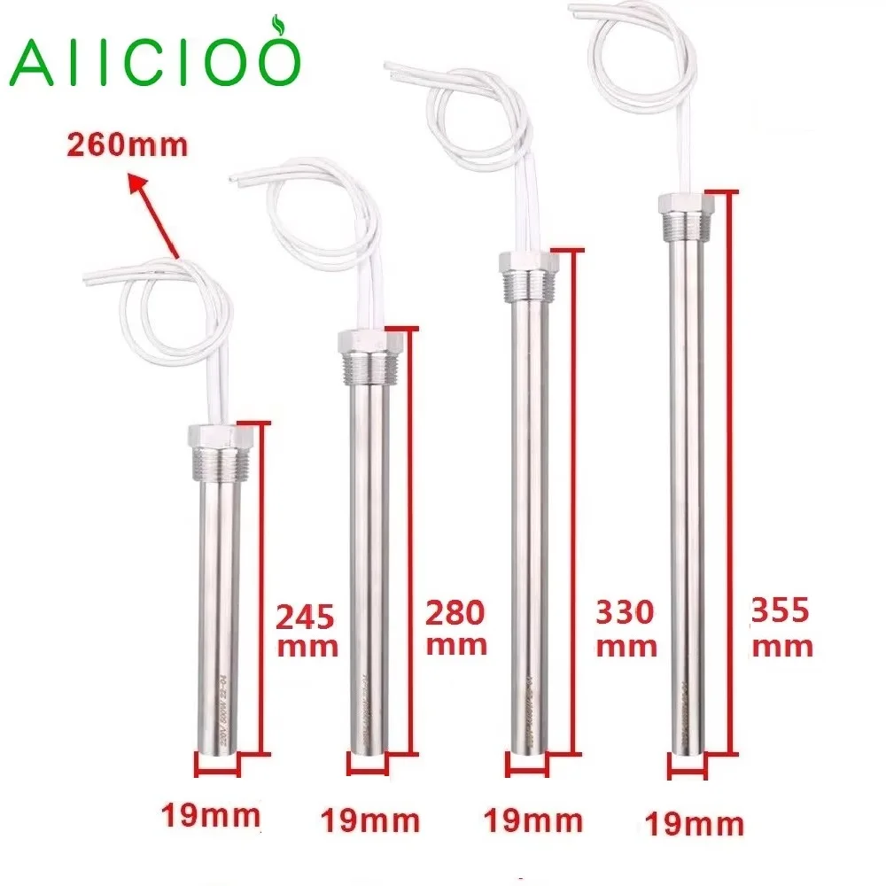 

240V Cartridge Heater 3/4"Thread Immersion Heating Element Electric Water Heater Rod 1250w/1750w/2kw/2.5 SUS304 Water Tank Park