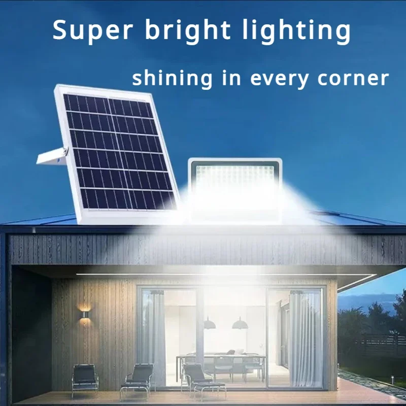 Imagem -02 - Sonho Azul Solar Casa ao ar Livre à Prova Impermeável Água Pátio Luz Led Luz de Projeção Super Brilhante Iluminação à Prova Impermeável Água Luz Rua