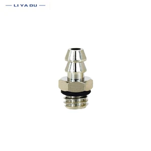 Mangueira pneumática de ar com 10 peças, 2mm 3mm 4mm 6mm od para m3 m4 m5 m6 macho mini farpa encaixe pagode junta cobre níquel chapeamento de ferro latão 6 principais vendas conector para tubos ferro - №2