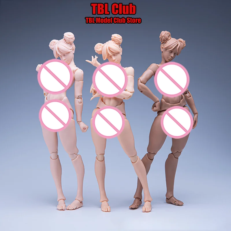 

1/12 Scale Black/White/Yellow Skin Super Movable Articular Body Female Dolls For Romankey X COWL 6-inch Action Figure Soldier