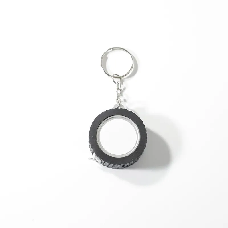 20pcs/lot Sublimation blank mini tire roll ruler keychain For Heat Transfer DIY logo printing promotional exhibition Practical