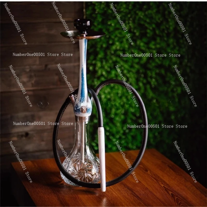 

Wookah Shisha Hookah Set 65cm 304 Stainless Steel Large Hookah Smoking Set Russian Shisha With Bottle
