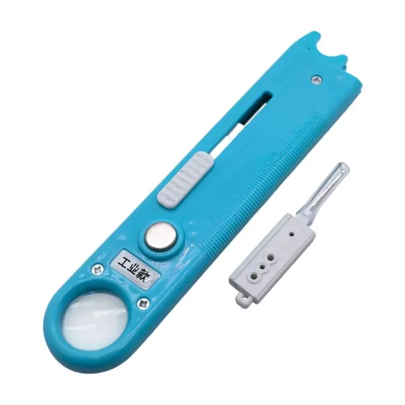 New Multifunctional Sewing Machine Needle Threader with Built-In Seam Ripper, Magnifying Glass, and Scale Ruler for Flatbed Machines