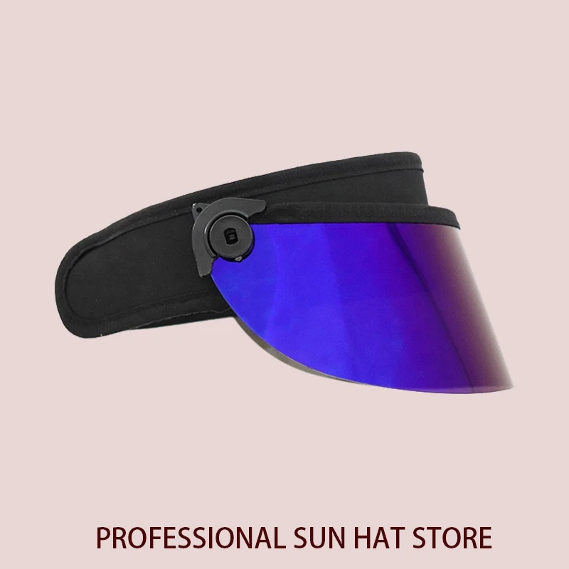 Purple Short Summer Sun Hats for Men Women Soft Sport Golf Caps UV Protection Running Walking Hiking Beach Empty Top Visors