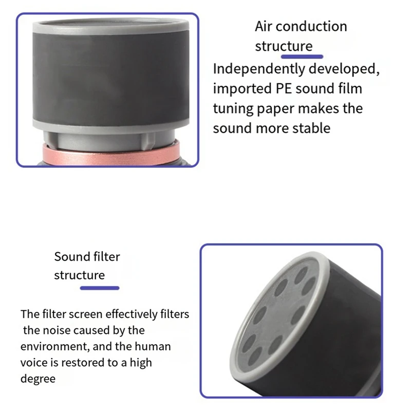 Núcleo de micrófono dinámico para micrófonos KTV, piezas de repuesto de micrófono general con núcleo de micrófono dinámico N-MK222