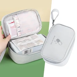 1Pc Large-Capacity Medicine Box Layered Family First Aid Kit Medicine Boxes Medicine Cabinet Portable Fabric Storage Bag