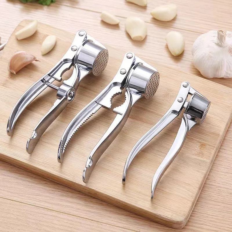 Handheld Ginger Mincer Tools Garlic Press Mincer Stainless Steel Multifunction Crusher Kitchen Cooking Ginger Squeezer Masher