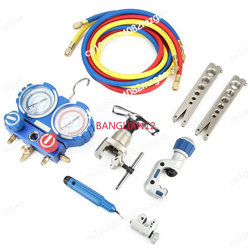 VTB-5B Refrigeration Integrated Torch Kit Refrigeration Kit Expander Kit with R410 Refrigerant Pressure Gauge