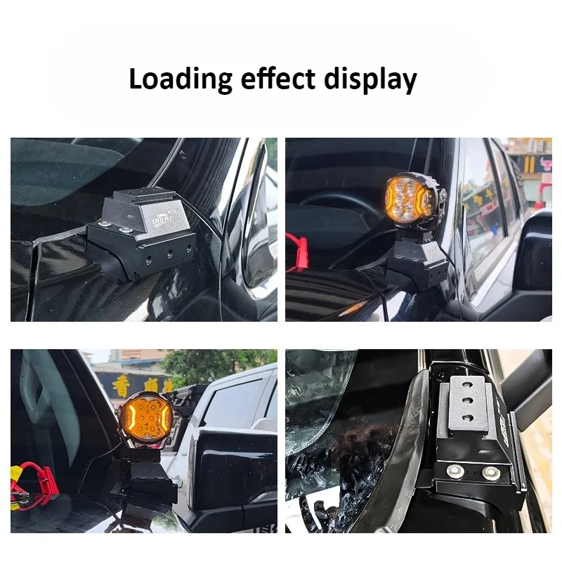 for Foton Mars 7 8 9 Car A-Pillar LED Spotlight Bracket Pickup Modified Auxiliary Light Stand Expansion Quick Release Lamp Base