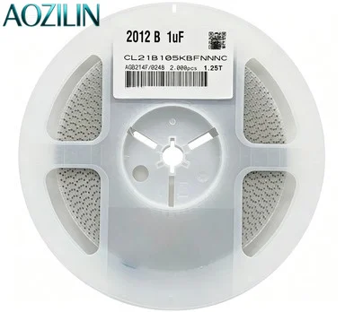 AOZILIN 0805 SMD Ceramic Capacitor 1uF 105K X7R 50V ±10% Tolerance 2000pcs Per Reel Electronic Circuit Replacement Parts