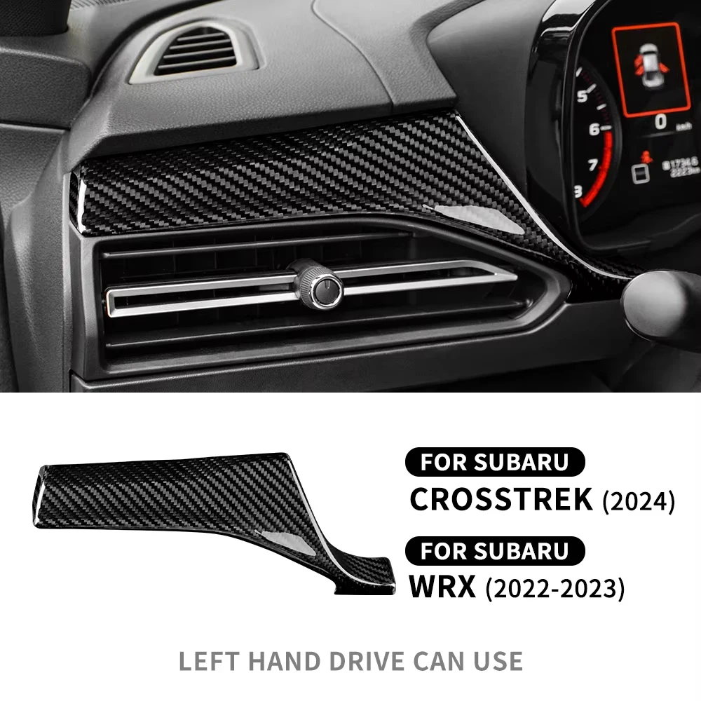 

Real Hard Carbon Fiber Sticker For Subaru Crosstrek Impreza 2024 WRX/WRX STI 2022 2023 2024 Main Driver's Left Trim Car Interior