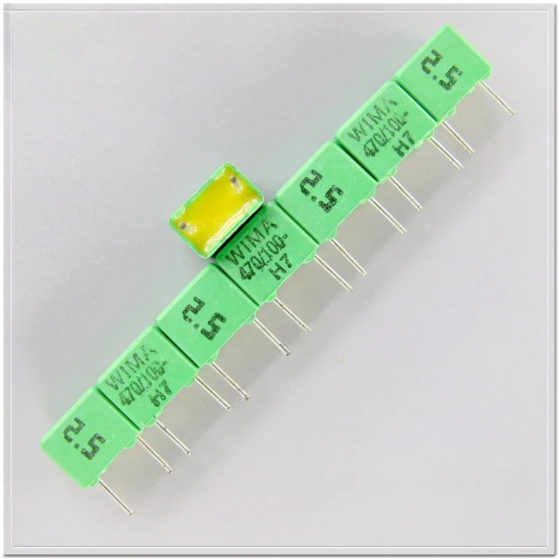 5PCS/20PCS Copper pin WIMA FKP2 470pF/100V 2.5% High precision film capacitor 0.47nF 471