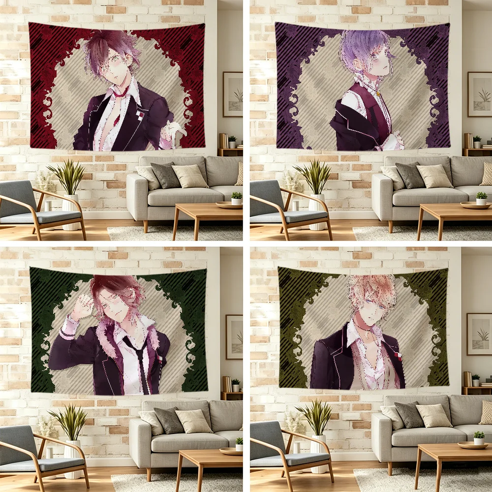 D-dIABOLIK Anime L-lOVERS Flag Durable Outdoor Indoor Patio Festive Decoration Classic Design Pole Wall Room Banner