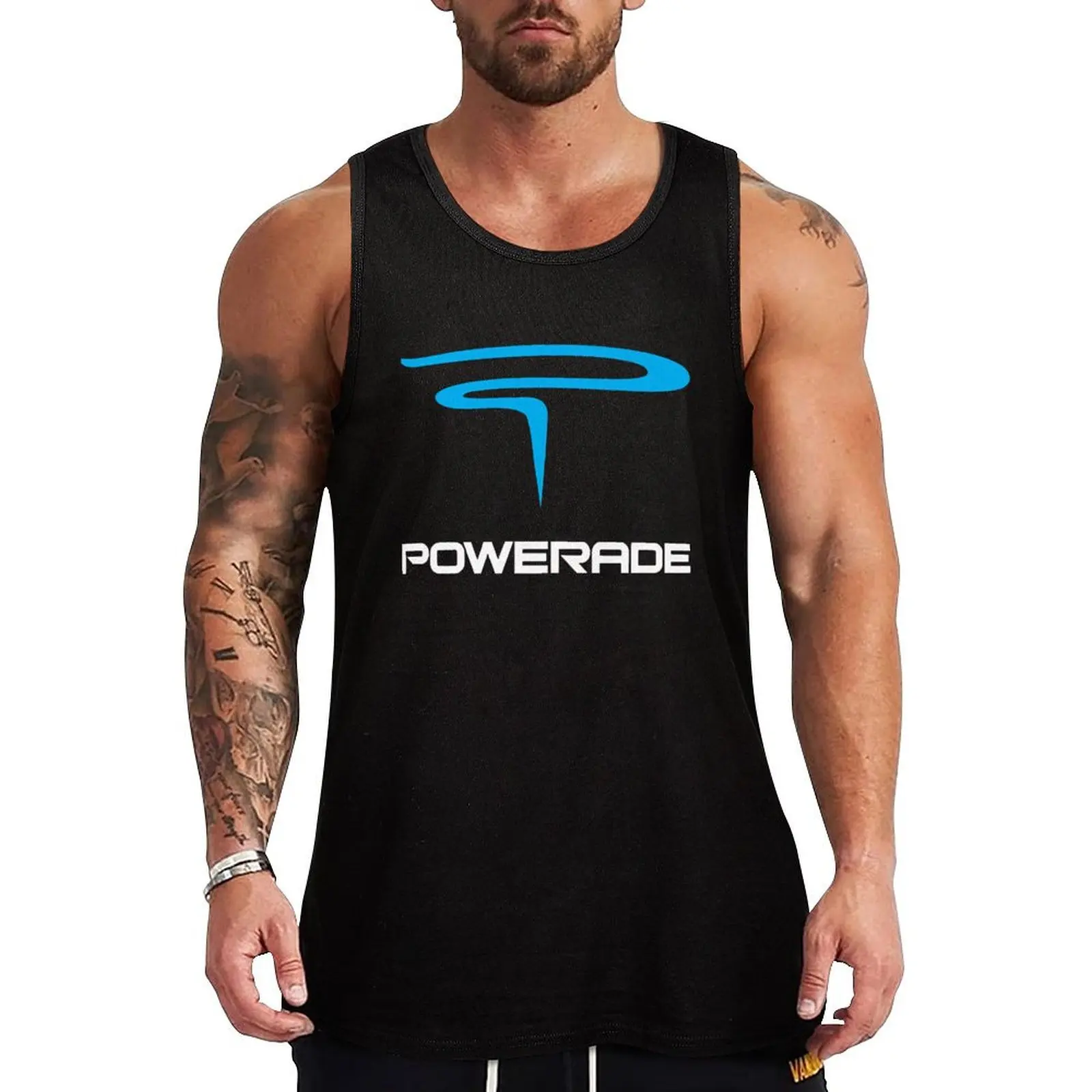 Camiseta Regata Powerade Essential, Camiseta Casual Solta, Macia e Respirável, Sem Mangas