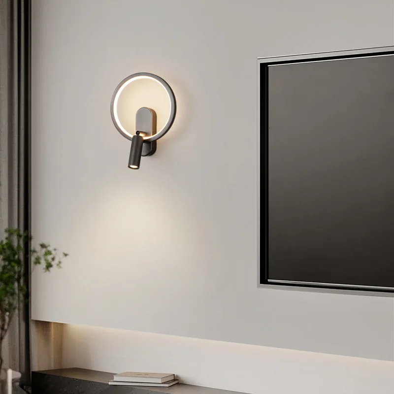 All Copper Bedroom Bedside Lamp Simple Minimalist Wall Sconce Light Luxury Living Room Wall Lamp