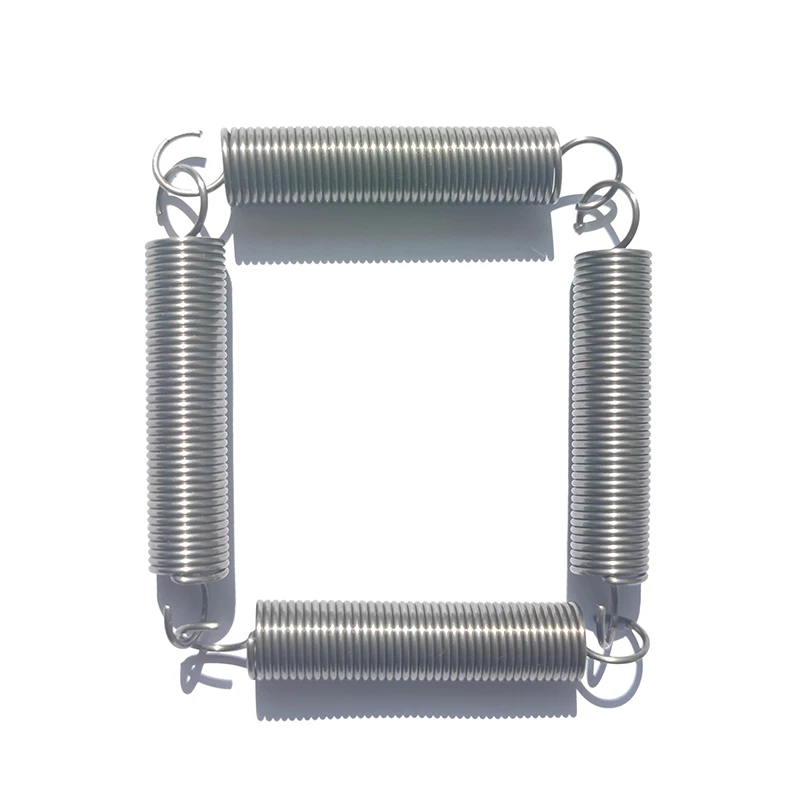 Wire diameter 1.5mm 304 Stainless Steel Tension spring  O/S Hook Round  Coil Pullback Extension Tension metal Spring wire